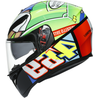 AGV K3 SV Rossi Mugello 2017 Full Face Motorcycle Helmet - Image 4
