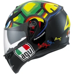 AGV K3 SV Tartaruga Matt Black Green Yellow Full Face Motorcycle Helmet