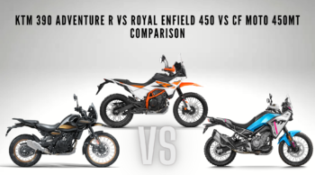 2025 KTM 390 Adventure Vs Royal Enfield 450 Vs CF Moto 450 MT Comparison