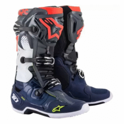 Alpinestars Tech 10 Motocross Boots Dark Grey and Blue