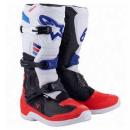 Alpinestars Tech 3 Motocross Boots White Red And Blue